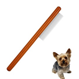 MAEELOU Wooden Small Dog Grooming Brush - Perfect for Shih Tzus, Yorkies, and Maltipoos - Ideal Puppy Hair Brushes for Maltese and Small Breeds (Compact Type)