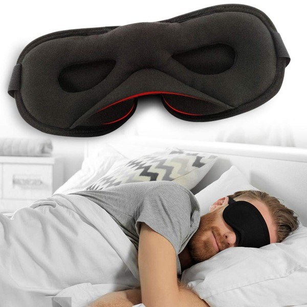 AROMA SEASON Sleeping Mask 3D Unisex 100% Cotton Eye Mask Opaque Breathable Adjustable