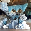 PartyWoo Pale Aqua Balloons Different Sizes 127 pcs,2519