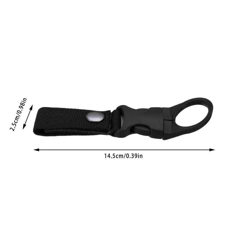 Outdoor Bottle Carrying Clip,Portable Bottle Holder Nylon Webbing Strap Clip