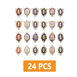 FAIRYGATE Bracelet Charms for Jewellery Making 24pcs Findings Craft Supplies for DIY Necklace Earring Charm Crafting Accessories Antique Gold A6806