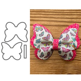 XMYXCRAFT 1 Set Butterfly Bow Tie Metal Die Cuts,Christmas Bowtie Hair Bow Cutting Dies Cut Stencils for DIY Scrapbooking Decorative Embossing Paper Leather Scrapbooking Card Making