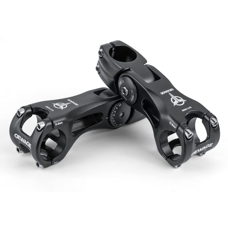 GEWAGE Bicycle Stem Adjustable, Bicycle Stem Riser for 31.8 (1-1/4