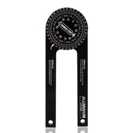 ieron 7 Inch Miter Saw Protractor Angle Finder Tool, 360°Angle Aluminum Metal Professional Mitre Protractor, Miter Gauge for Inside Outside Corner, Skirting Woodworking, Building