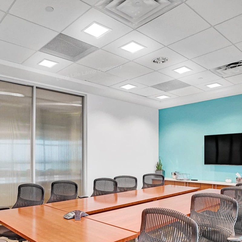 Recessed LED Ceiling Panel Light Square 18w Cool White 6500k