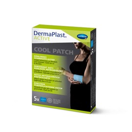 DermaPlast ACTIVE Cool Patch: selbstkühlendes Pflaster zur Reduzierung von Schmerzen in Gelenken und Muskeln; 10x14cm
