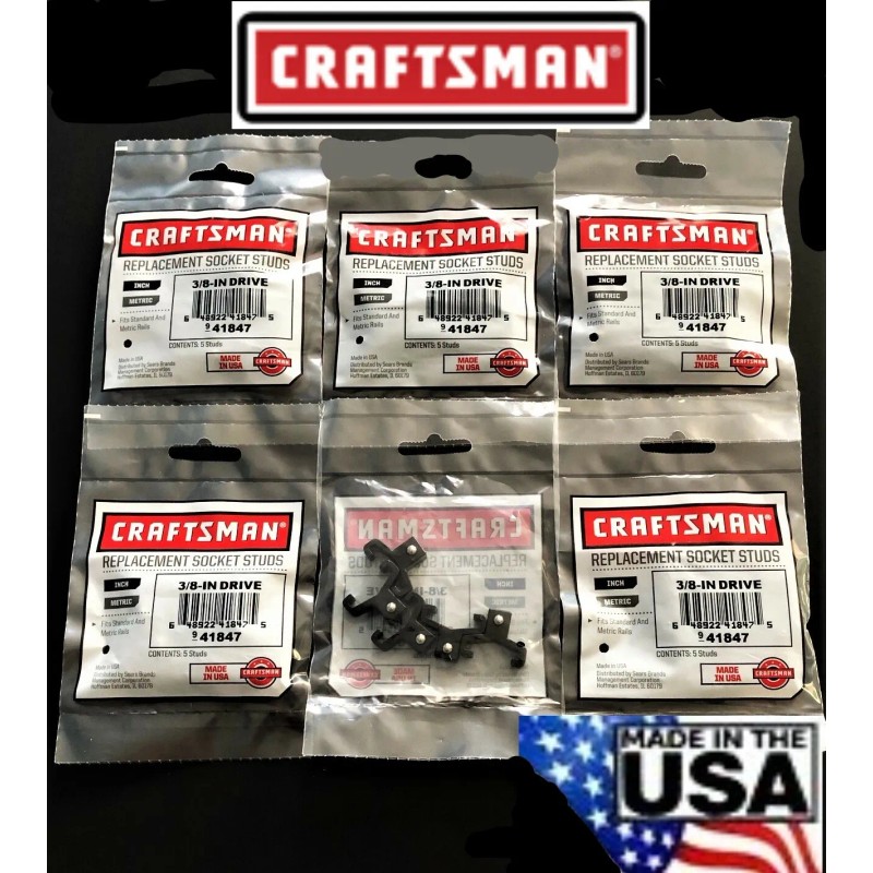 Craftsman 30 CRAFTSMAN 3/8" BLACK REPLACEMENT SOCKET STUDS RACK RAIL