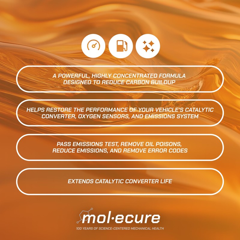 Molecure CR12 Catalytic Restore Emission Treatment – Catalytic Converter Cleaner