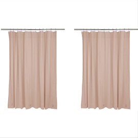 Bath Bliss 2 Pack PVC Heavy Weight Shower Curtain Liner | 4G | 70" x 72" | Rust Resistant Copper Grommets | Magnetic Hem | Taupe