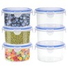 Kssvzz 6 Pack 600 ml Food Storage Containers with Lid,