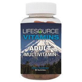 LifeSource Vitamins Adult Multivitamin- 90 Gummies - 45 Day Supply - Tastes Great/Contain All Essential Vitamins & Minerals -