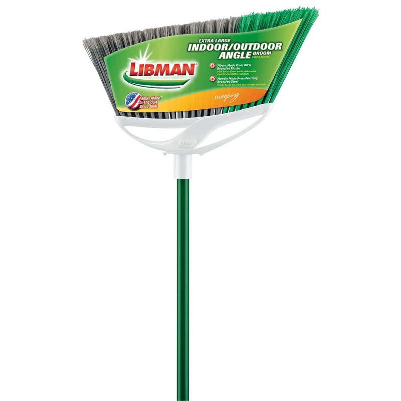 Libman 211 Extra Large Precision Angle Broom with Recycled Broom