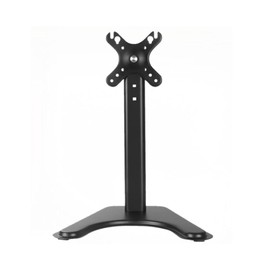 Computer Monitor Stand, Single LCD Computer Free-Standing Desk Stand Riser for 14" to 32" Screens with Swivel, Height Adjustable and Rotation(COLOR:black)