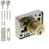 Burg Wächter Stop Lock for Drawers MZ 23/25 mm Polished Brass,