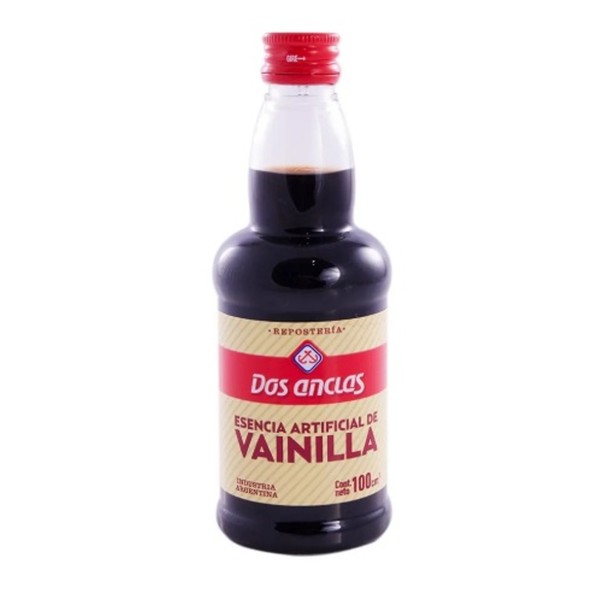 Dos Anclas Esencia de Vainilla Artificial Vanilla Essence, 100 cc / 3.3 fl oz