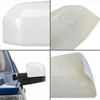White Direct Replacement Side Mirror Covers Caps for 2015-2020 Ford