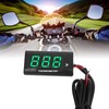 Motorcycle Water Temperature Gauge Ultra Thin LCD Display ABS Housing