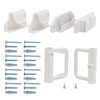 Retractable Mesh Baby Gate Parts (White) Drilling Installation Retractable Pet