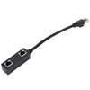 Ethernet Splitter Practical Stable Reliable Durable Black CAT8 Network Cable