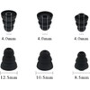 ALXCD Triple Flange Ear Tips, 6 Pairs S/M/L Sizes Triple