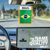 Anley 4 X 6 Inch Brazil Fringy Window Hanging Flag