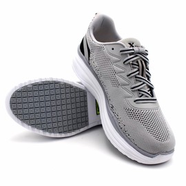 Laforst Mens Professional Nonslip Woven Upper Bungee Laces Glider Grey 9