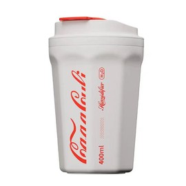 400ml Flame Humidifier Cordless ABS No Button Design Coke Cup Shaped Air Diffuser for Car Bedroom White USB Powered