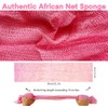 Esponja Red Africana Auténtica Exfoliante Baño Corporal Accesorios Ducha Rosa