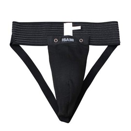 ISAMI Classic Gold Supporter (with cup) l-672 (Black, L Waist: 29.5 - 35.4 inches (75 - 90 cm))