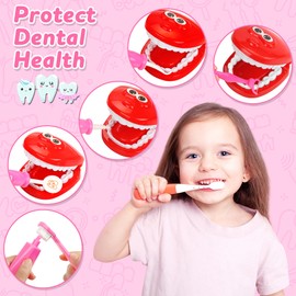 Fivejoy Fivejoy Doctors Set for Kids Age 3, Dentist Toys for Kids with Simulation Stethoscope, Pretend Role Play Medical Kit Educational Toys Gifts for 2 3 4 5 Year Old Toddlers Girls Boys