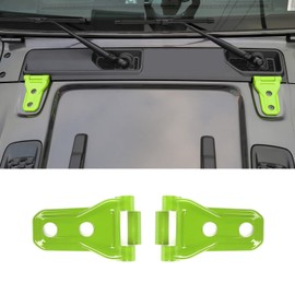 SQQP Hood Hinge Cover Decoration Trim Exterior Cover Kit Fit for 2018-2025 Jeep Wrangler JL JLU & Gladiator JT(Green)