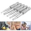 Wolfride 5Pcs Magnetic Triangle Screwdriver Bits1.8/2/2.3/2.7/3mm, 1/4" Hex Shank Triangle