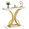YITAHOME Gold Console Table, Modern Sofa Table for Living Room,