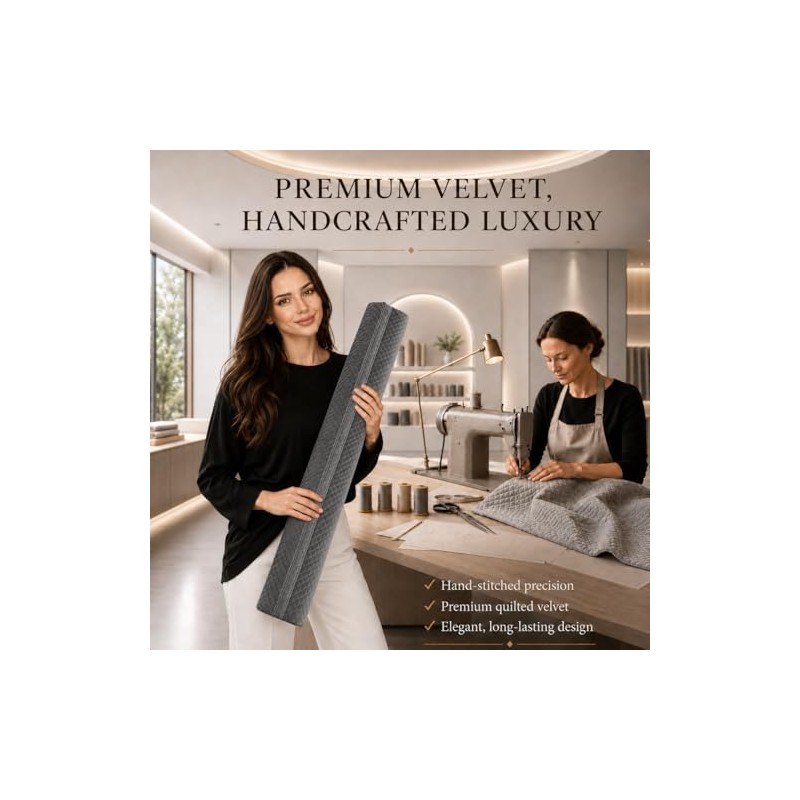 Ciieyuo Tope de terciopelo prémium para debajo de la puerta,