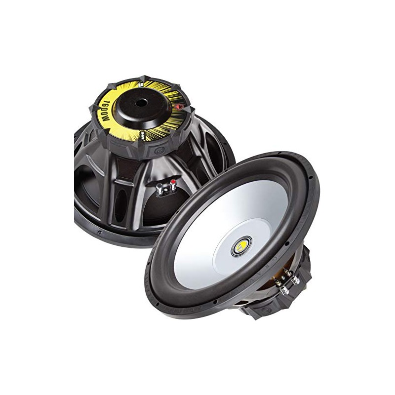 Gravity 15 Inch 1600 Watt Car Audio Subwoofer w/ 4