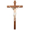 Vittoria Collection 17" Wall Crucifix Wood Cross Jesus Stone Corpus