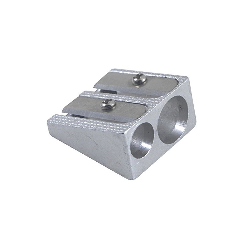 General Pencil Double Hole Sharpener, Silver (GPS2010BP)