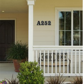 3 Inch House Numbers and Metal Letters for Outdoor Signs – Coated Address Letters for Garden, Door, and Mailbox Decoration, House Letters for Outside with Easy Installation Nail Kit (Letter E)