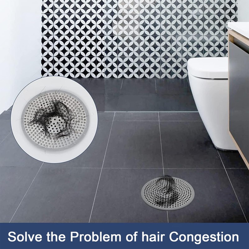 Okaywork Drain Strainer, Drain Strainer for Shower, Stainless Steel Strainer