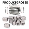 Pack of 10 Thread Insert M8 to M10, Stainless Steel