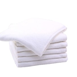 6Pcs Microfiber Reusable Diaper Inserts for Adult Cloth Diapers, Washable Disability Diaper Inserts for Incontinence Care, 4 Layers Microfiber Pad (6 Pack Inserts-L)