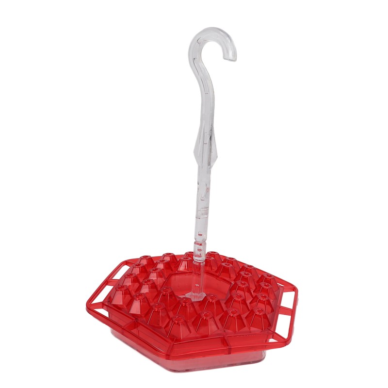Hex Hummingbird Feeder Horizontal Hanging Bird Feeding Tray for Garden