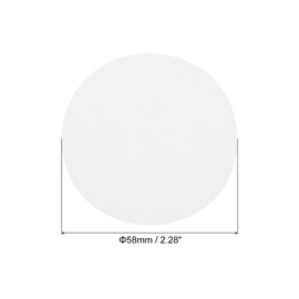 PATIKIL Mocha Pot Paper Filter Disposable Round White Paper 2.28 Inch OD for Espresso Maker, Cafe Office Home Pack of 500