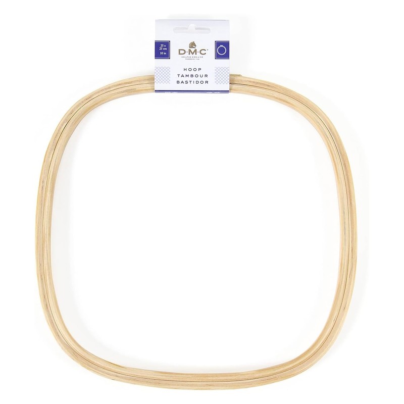 DMC Square Wooden Embroidery Hoop/Frame 10 inch / 25 cm