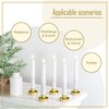 Smtyle Gold Minimalist Candlestick Holders Set of 5 Simple and