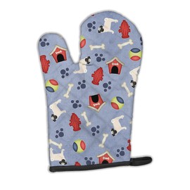 Caroline's Treasures BB4113OVMT Dog House Collection Pug Oven Mitt Heat Resistant Thick Oven Mitt for Hot Pans and Oven, Kitchen Mitt Protect Hands, Cooking Baking Glove