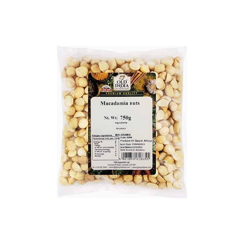 Old India Macadamia Nuts 750g