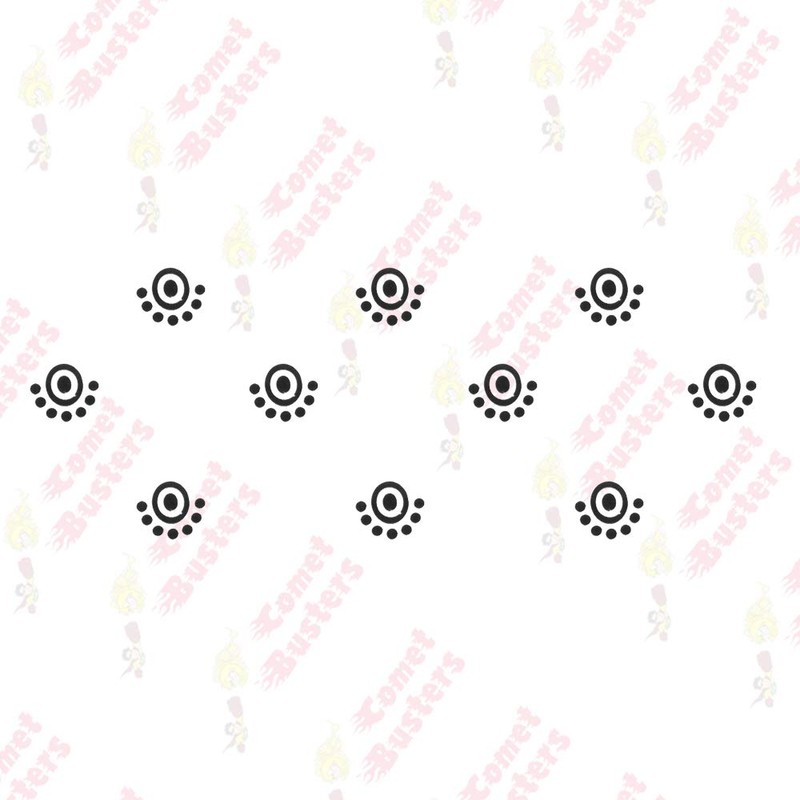 Comet Busters Black Traditional Bindis