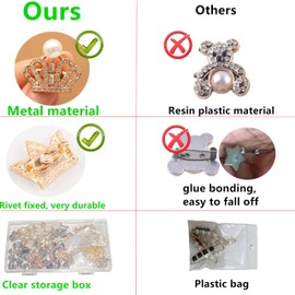 Rozecollin Shoes Charms for Sneakers,Pearl Shoe Lace Charms,Junk Socks Pins,Shoe Chains,Ribbon Shoe Laces/Bows/Clips,Stylish Decoration for Women Girls Clothes,Hats Party Favors