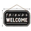 Friends Welcome Hanging Wood Wall Decor - Featuring the Logo